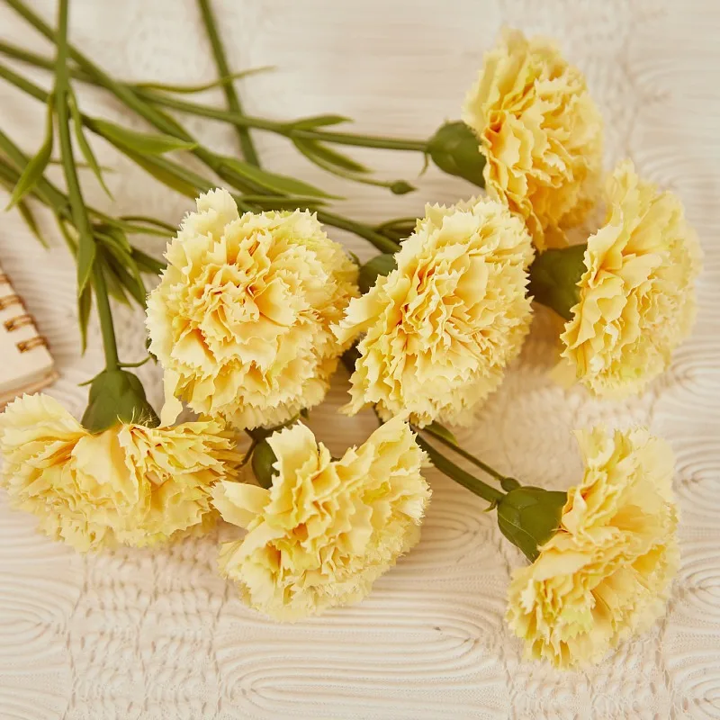 Silk Artificial Carnation Flower Silk Artificial Carnation Flower