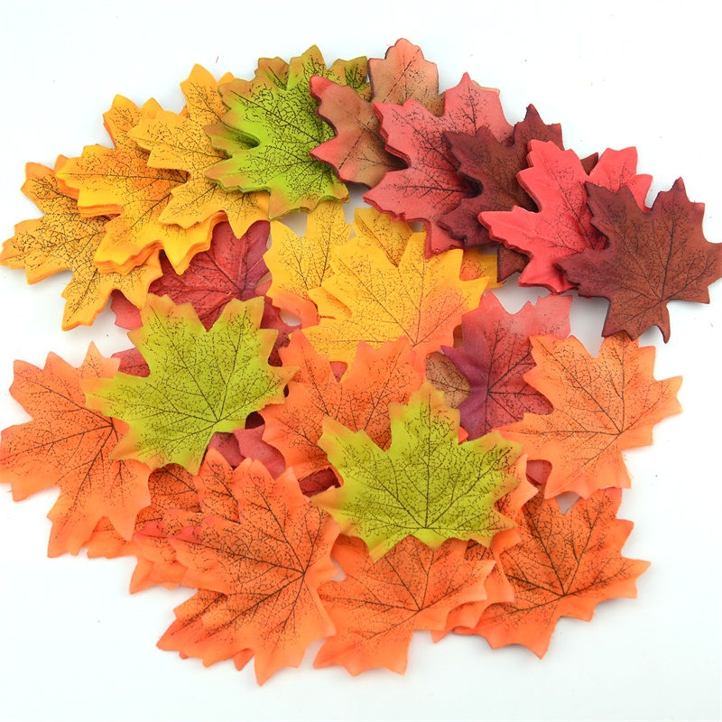 Silk Fake Fall Leaves (100pcs) Silk Fake Fall Leaves (100pcs)
