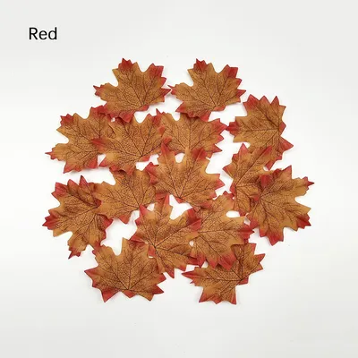 Silk Fake Maple Leaves Decor Silk Fake Maple Leaves Decor