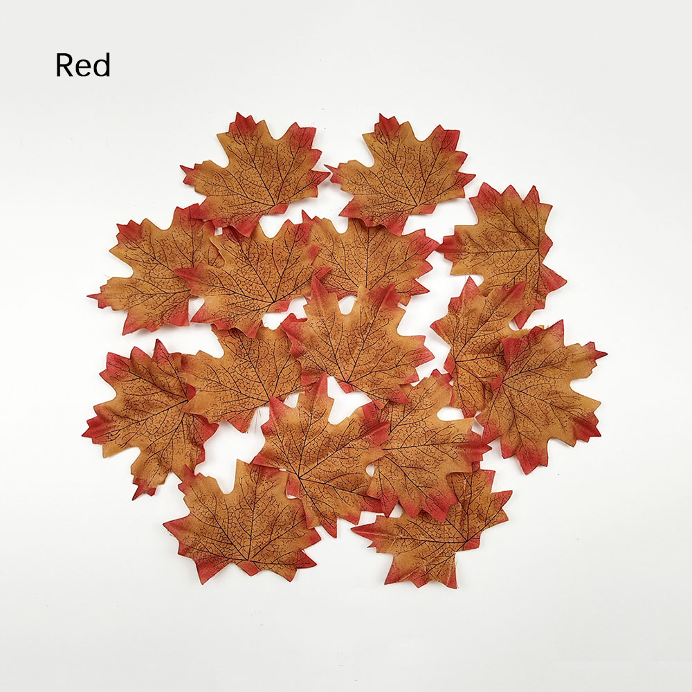 Silk Fake Maple Leaves Decor Silk Fake Maple Leaves Decor