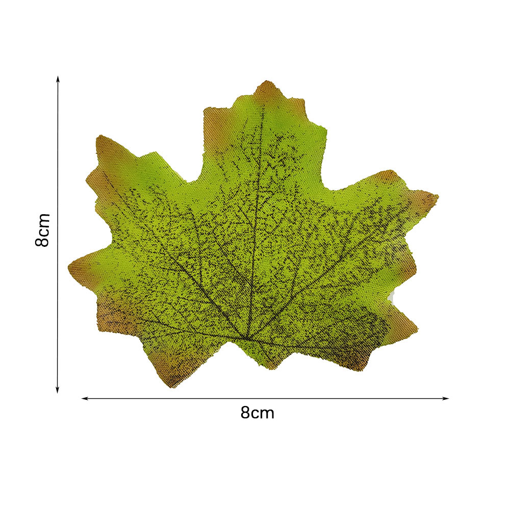 Silk Fake Maple Leaves Decor Silk Fake Maple Leaves Decor