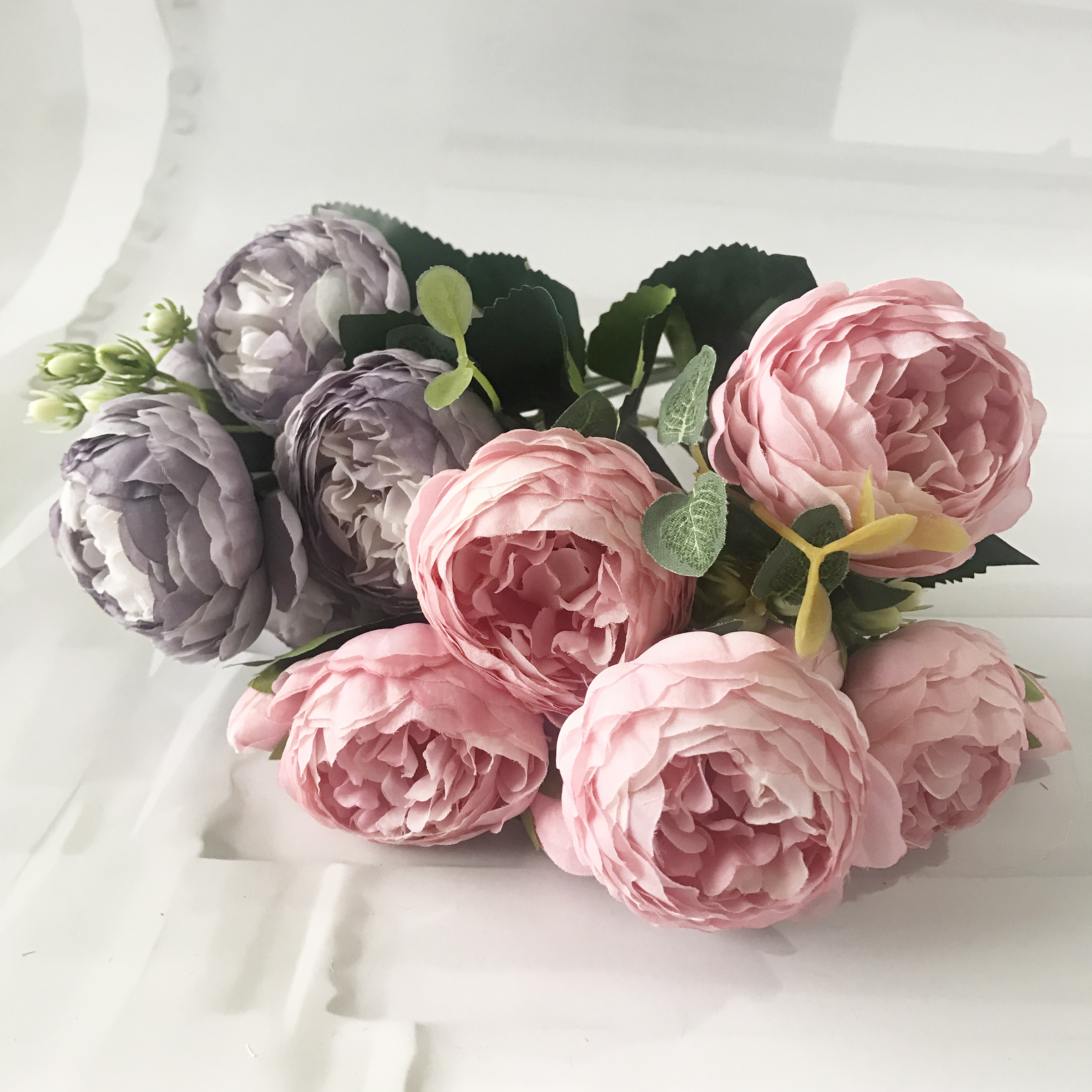 Silk Faux Peony Bouquet Decoration Silk Faux Peony Bouquet Decoration
