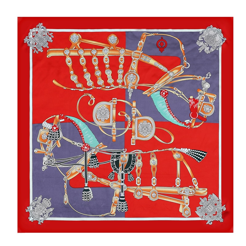 Silk Feel Polyester Square Head Scarf Silk Feel Polyester Square Head Scarf