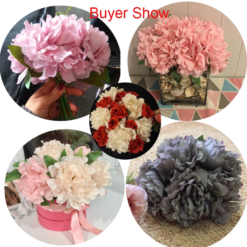 Silk Flowers Artificial Decoration (5 Pieces) Silk Flowers Artificial Decoration (5 Pieces)