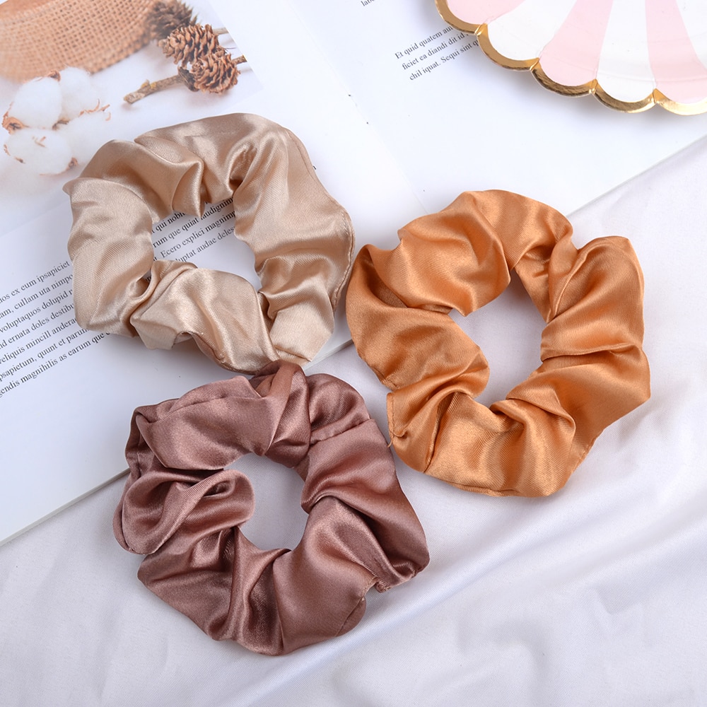Silk Hair Scrunchie Accessory