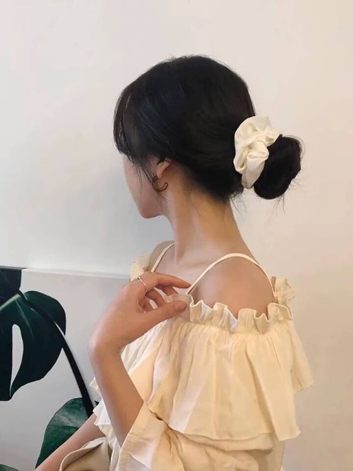 Silk Hair Scrunchie Accessory