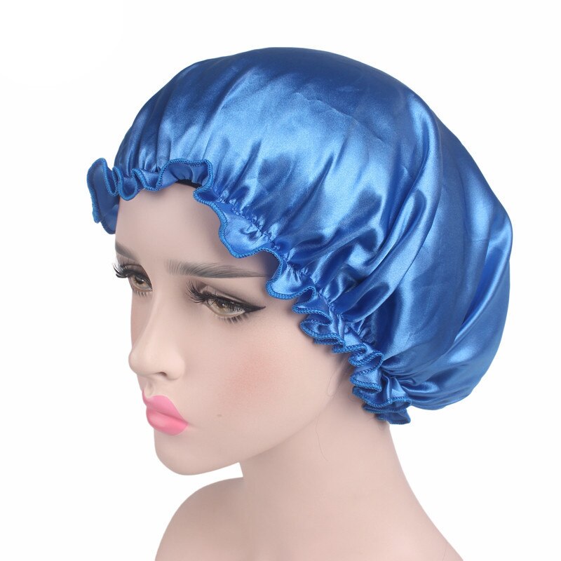 Silk Night Cap Elastic Head Cover Silk Night Cap Elastic Head Cover