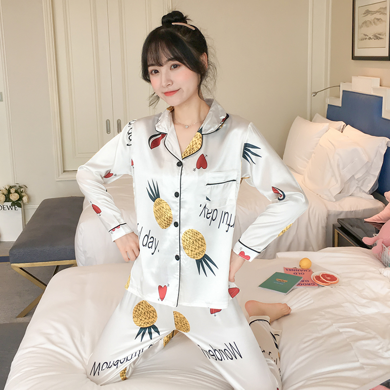 Silk Pajama Set Women's Sleepwear