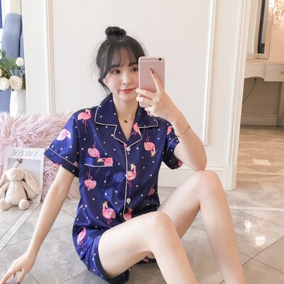 Silk Pajama Set Women's Sleepwear
