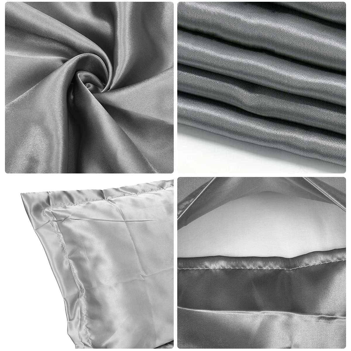 Silk Pillow Covers Satin Pillowcase (2pcs) Silk Pillow Covers Satin Pillowcase (2pcs)