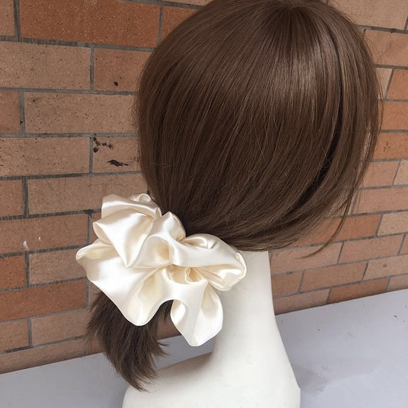 Silk Scrunchie Oversized Hair Accessory Silk Scrunchie Oversized Hair Accessory