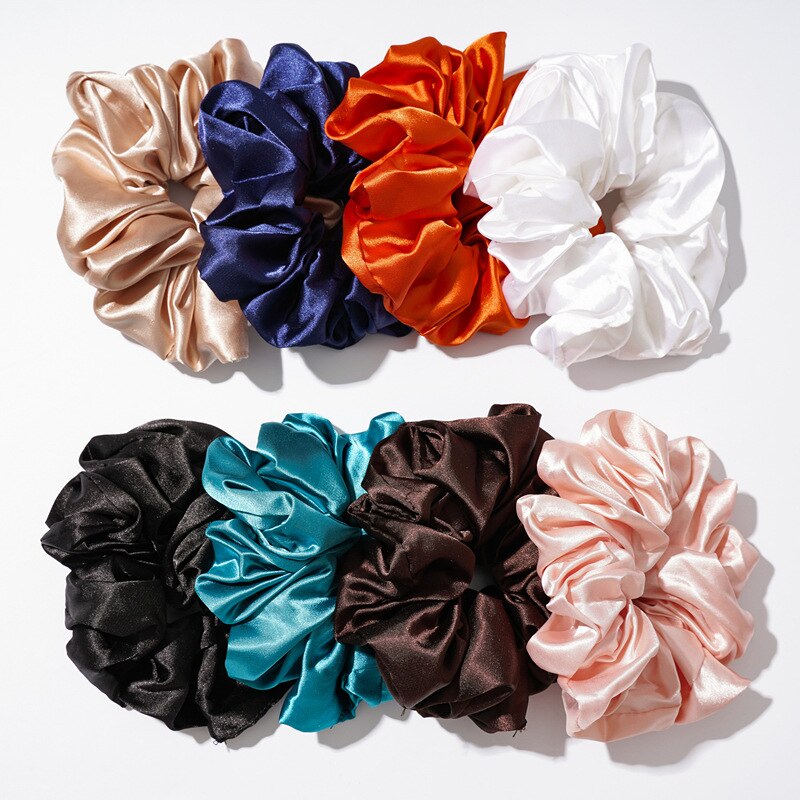 Silk Scrunchie Oversized Hair Accessory Silk Scrunchie Oversized Hair Accessory