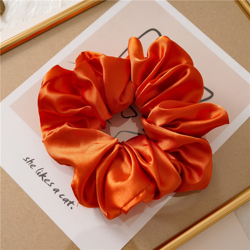 Silk Scrunchie Oversized Hair Accessory Silk Scrunchie Oversized Hair Accessory