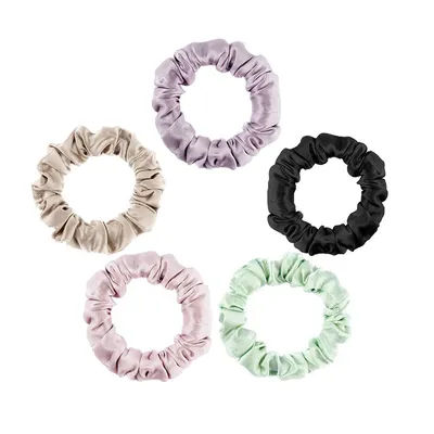 Silk Scrunchies Hair Accessories (5pcs) Silk Scrunchies Hair Accessories (5pcs)