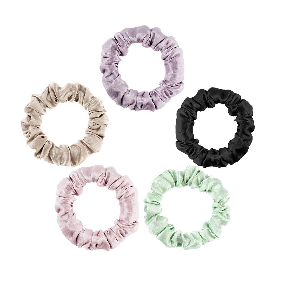 Silk Scrunchies Hair Accessories (5pcs) Silk Scrunchies Hair Accessories (5pcs)