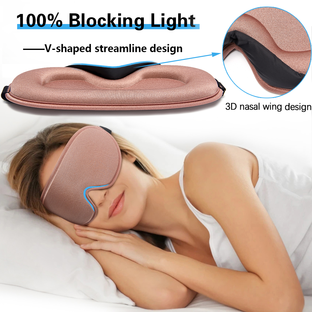 Silk Sleeping Mask Soft Smooth Sleep Mask For Eyes Travel Shade Cover Rest Relax Sleeping Blindfold Eye Cover Sleeping