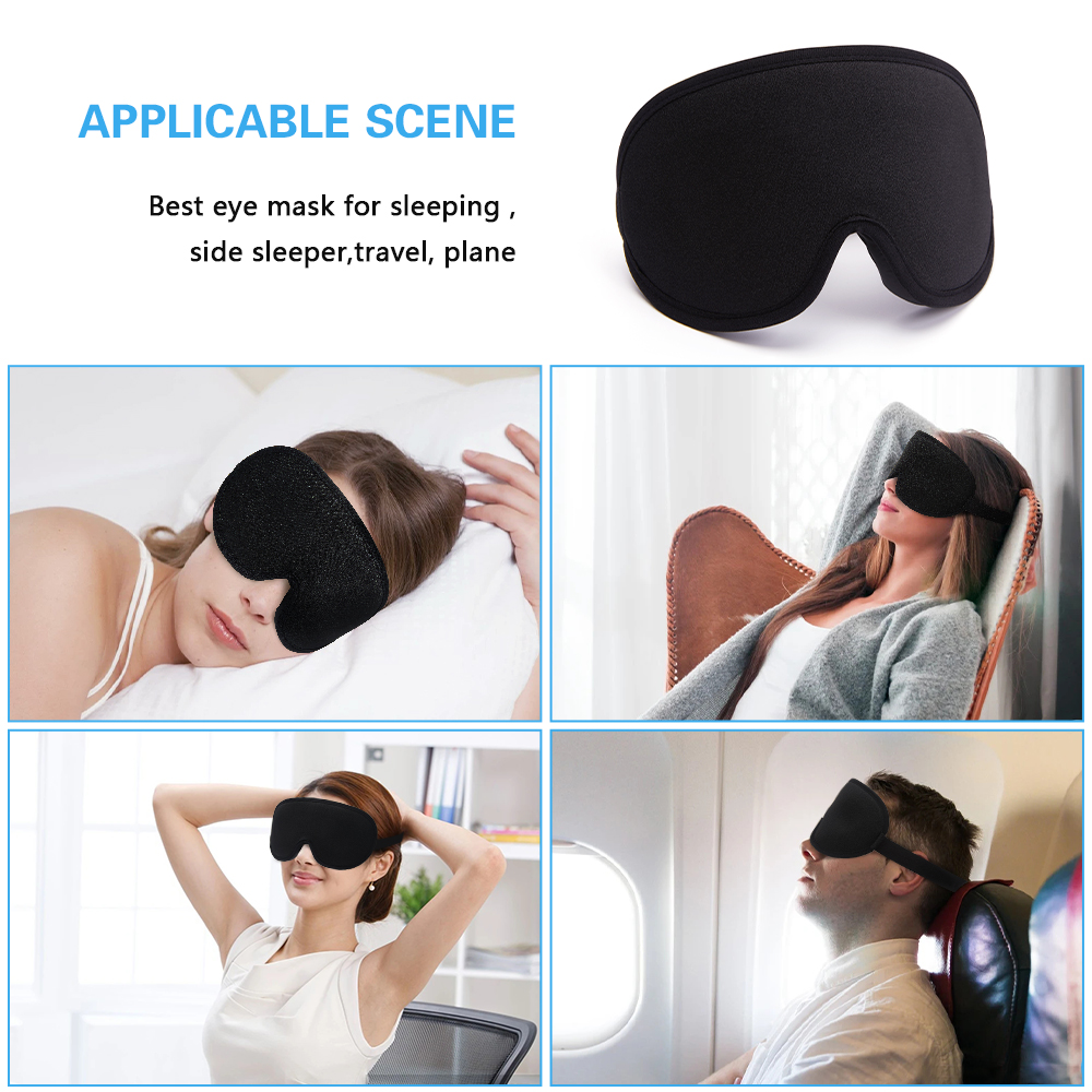 Silk Sleeping Mask Soft Smooth Sleep Mask For Eyes Travel Shade Cover Rest Relax Sleeping Blindfold Eye Cover Sleeping