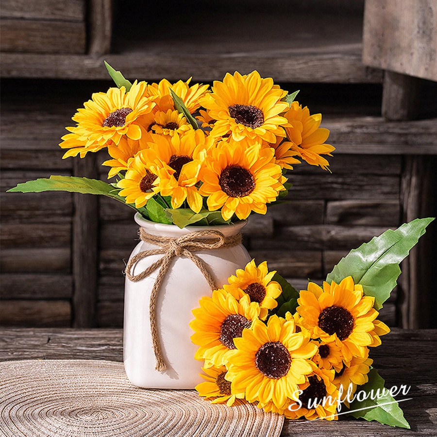 Silk Sunflowers Home Decoration Silk Sunflowers Home Decoration