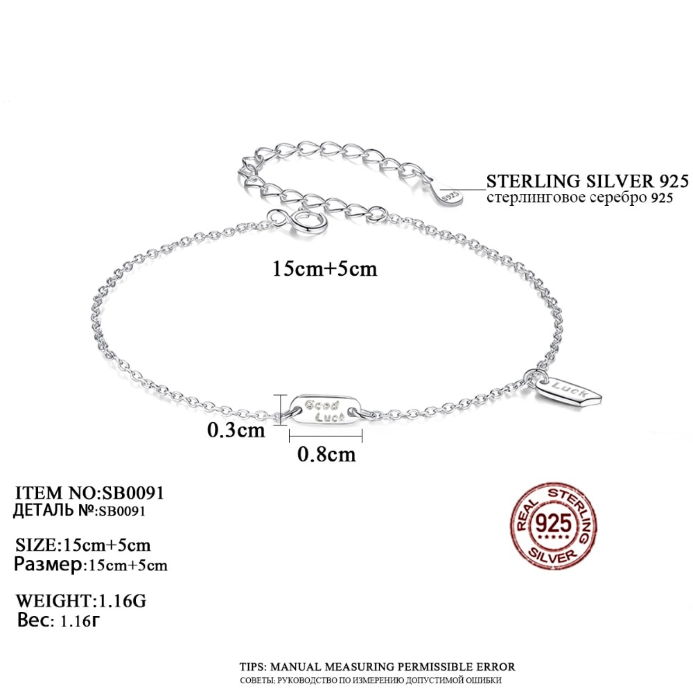 Silver Bracelet For Women Simple Jewelry