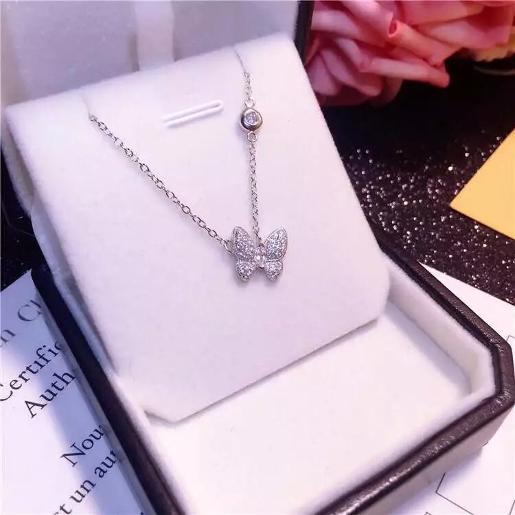 Silver Butterfly Necklace Fashion Jewelry Silver Butterfly Necklace Fashion Jewelry