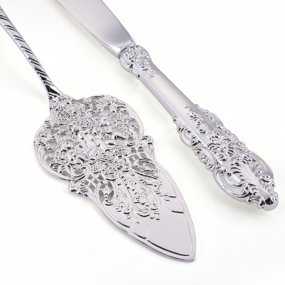 Silver Cake Knife and Server