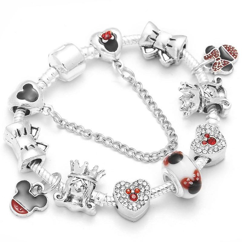 Silver Charm Bracelet Disney Characters Silver Charm Bracelet Disney Characters