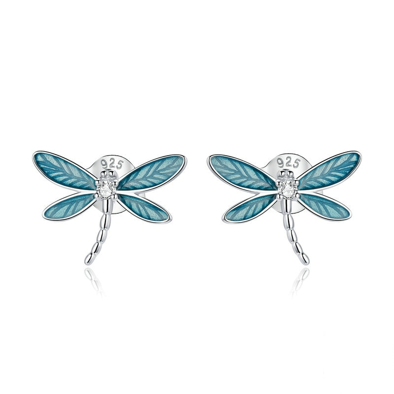 Silver Dragonfly Earrings for Women Silver Dragonfly Earrings for Women