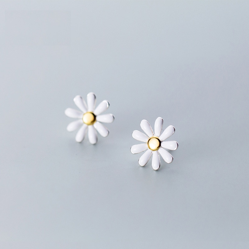 Silver Flower Stud Earrings for Women Silver Flower Stud Earrings for Women