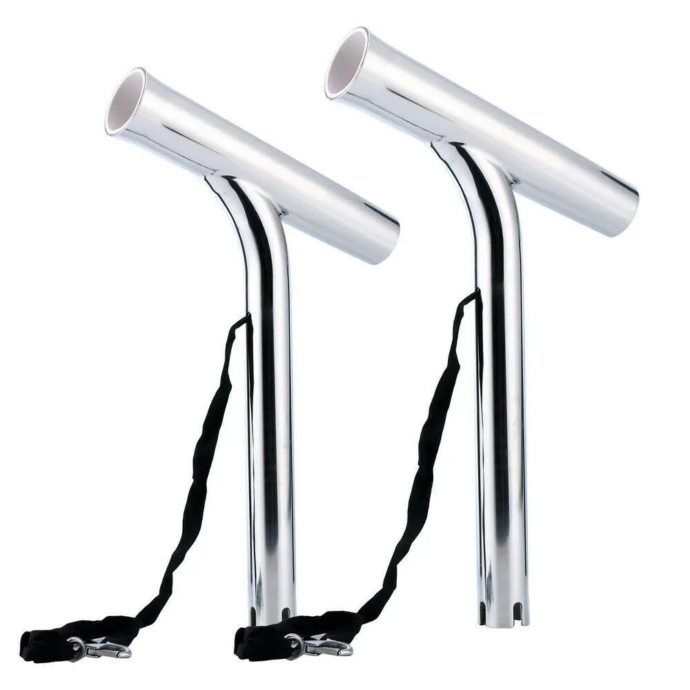 Silver Highly Polished Stainless Steel Outrigger Fishing Rod Holder, Stylish Boat Accessories, 2Pcs Silver Highly Polished Stainless Steel Outrigger Fishing Rod Holder, Stylish Boat Accessories, 2Pcs