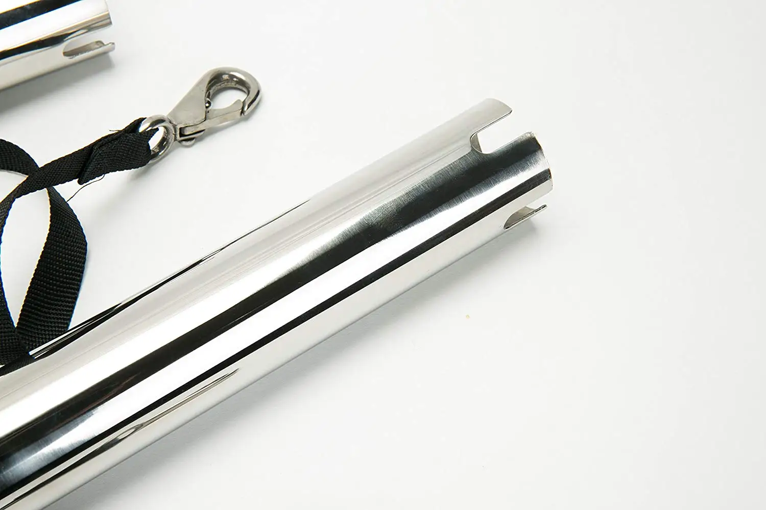Silver Highly Polished Stainless Steel Outrigger Fishing Rod Holder, Stylish Boat Accessories, 2Pcs
