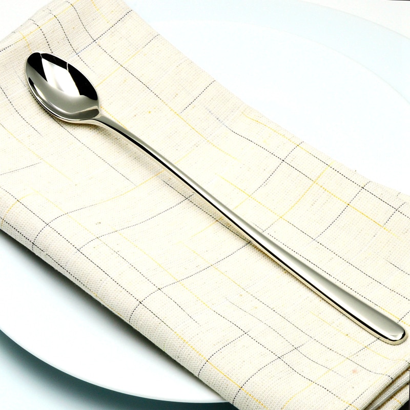 Silver Long Handle Teaspoons (6 Pcs)