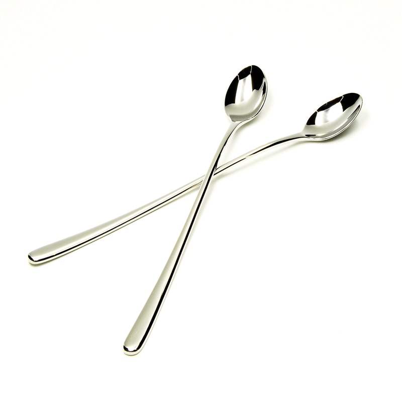 Silver Long Handle Teaspoons (6 Pcs)
