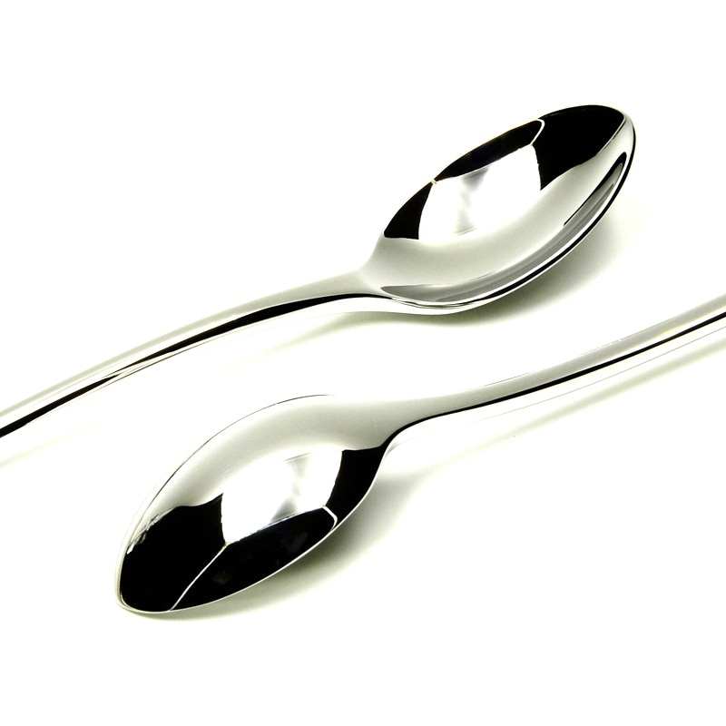 Silver Long Handle Teaspoons (6 Pcs)