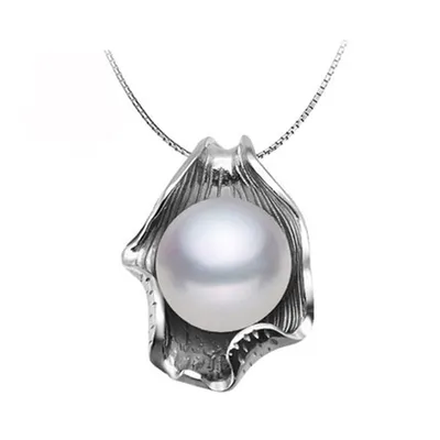 Silver Pearl Necklace for Women