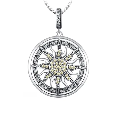 Silver Pendant Necklace Ladies Jewelry