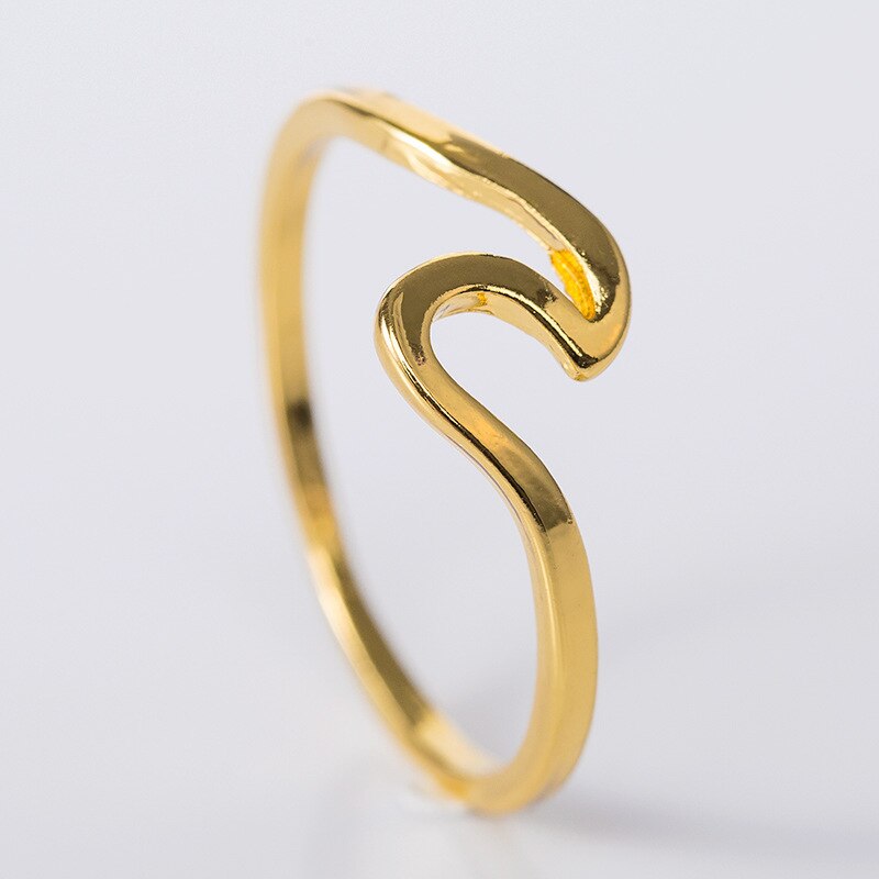 Simple and Stylish Gold Wave Ring Simple and Stylish Gold Wave Ring