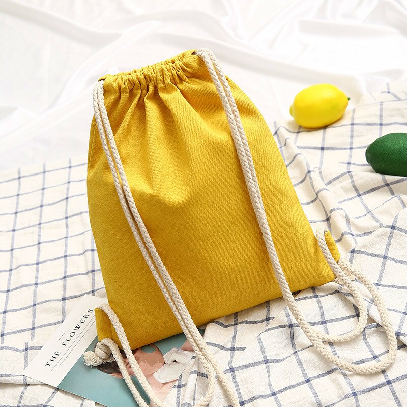 Simple Canvas Drawstring Bag Simple Canvas Drawstring Bag