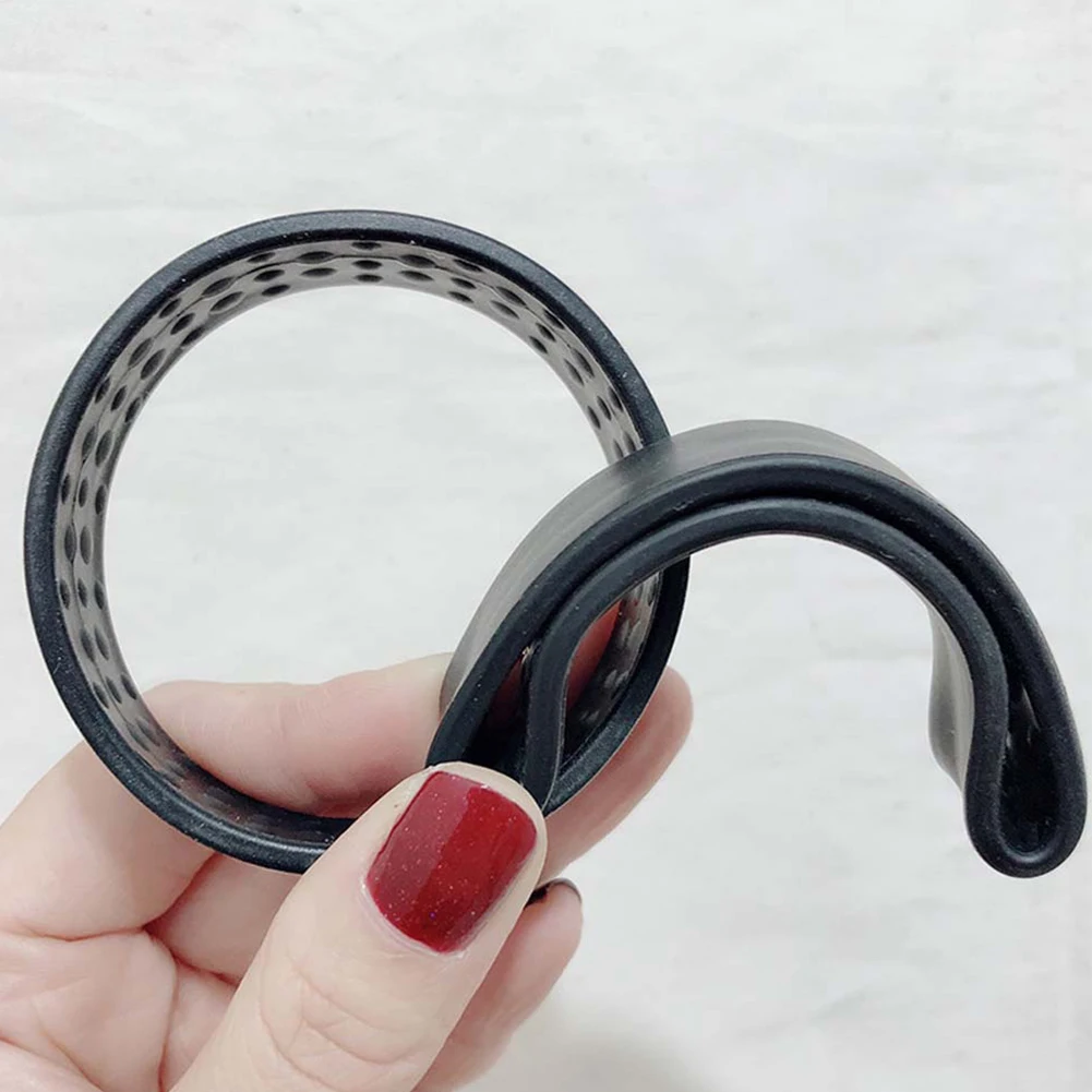 Simple Foldable Elastic Hair Bands Women Ponytail Holder Hair Tie Hair scrunchies Silicone Stationarity Ladies Hair