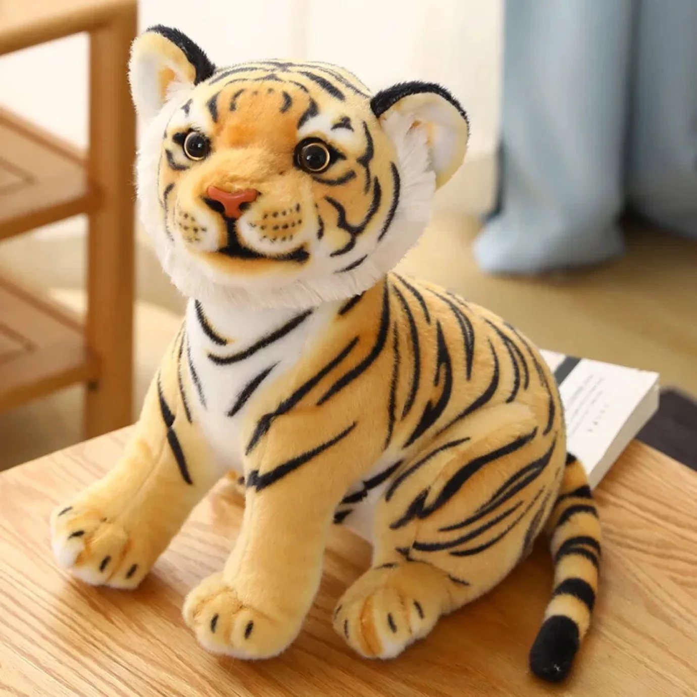 Simulation Baby Tiger Plush Toy Stuffed Soft Wild Animal Forest Tiger Pillow Dolls For Kids Simulation Baby Tiger Plush Toy Stuffed Soft Wild Animal Forest Tiger Pillow Dolls For Kids