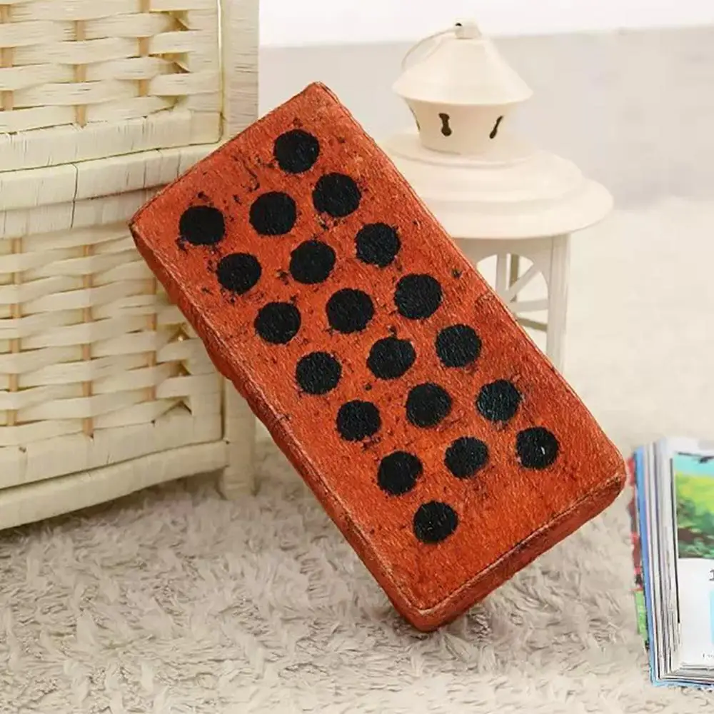 Simulation Brick Wood Block Pillow Nap Rest Sponge Cushion Plush Pillow Home Decor Sofa Ornament Bedroom Sleeping
