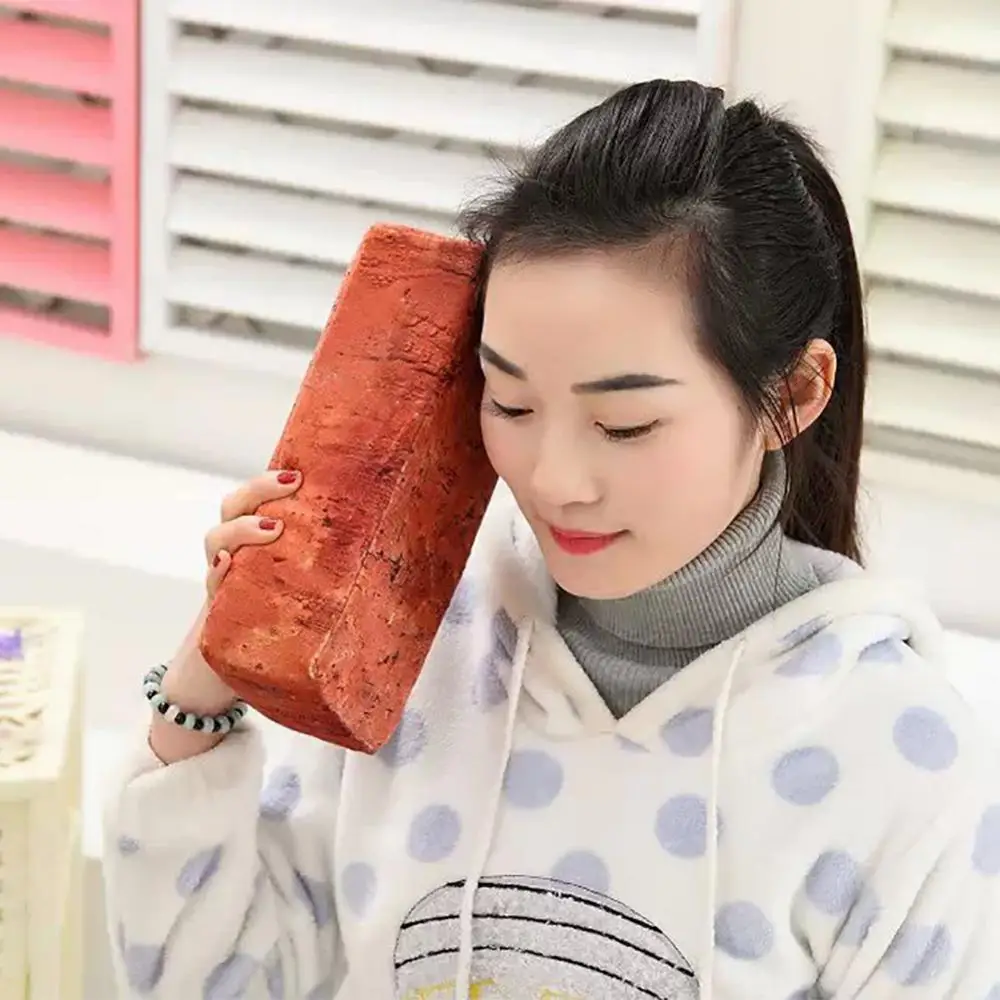 Simulation Brick Wood Block Pillow Nap Rest Sponge Cushion Plush Pillow Home Decor Sofa Ornament Bedroom Sleeping