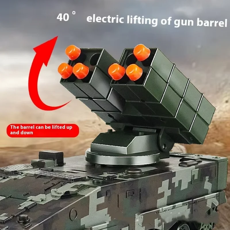 Simulation Can launch Remote Controlled Missile Vehicle Tracked Tank Children Toy Car 2.4G Electric Rechargeable RC Car Simulation Can launch Remote Controlled Missile Vehicle Tracked Tank Children Toy Car 2.4G Electric Rechargeable RC Car