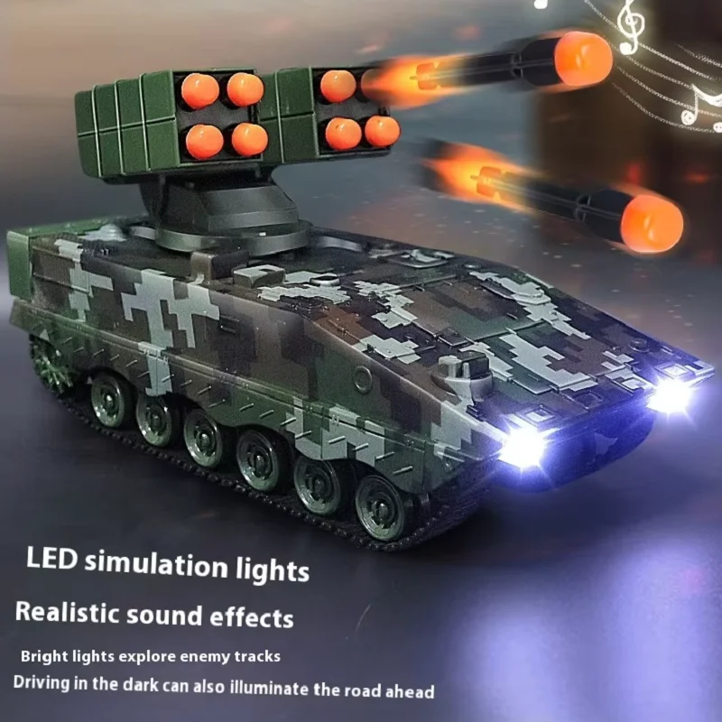 Simulation Can launch Remote Controlled Missile Vehicle Tracked Tank Children Toy Car 2.4G Electric Rechargeable RC Car Simulation Can launch Remote Controlled Missile Vehicle Tracked Tank Children Toy Car 2.4G Electric Rechargeable RC Car