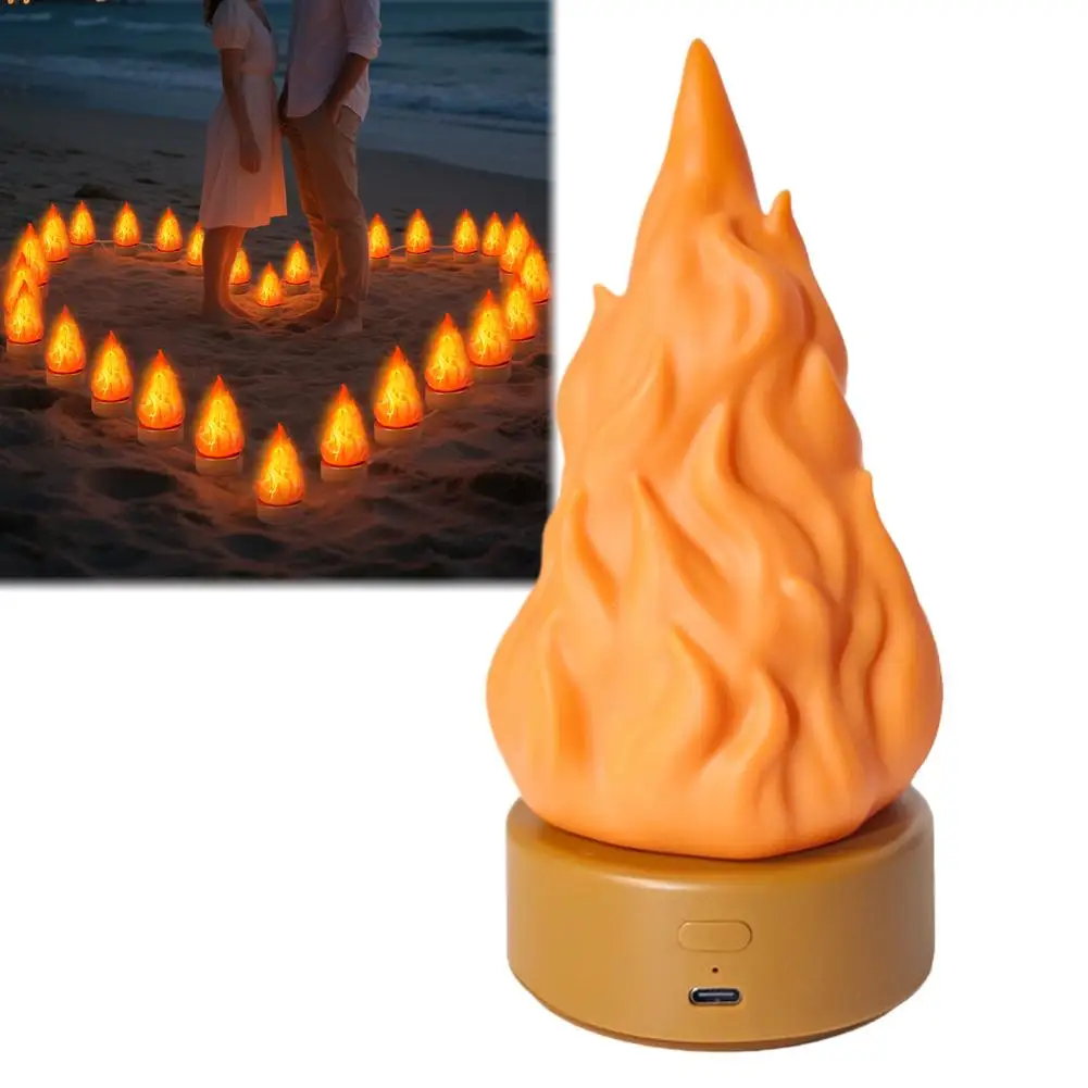 Simulation Flame lamp Rechargeable False fire Night light For Outdoor Camping Courtyard Halloween Christmas Party Decor Simulation Flame lamp Rechargeable False fire Night light For Outdoor Camping Courtyard Halloween Christmas Party Decor