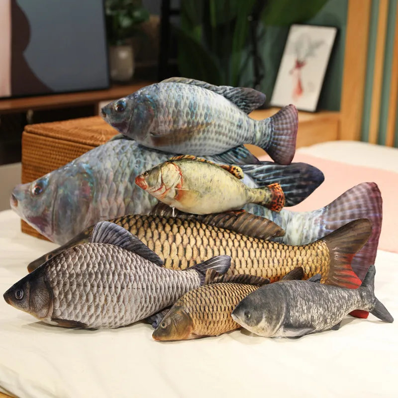 Simulation Funny Fish Plush Toys Stuffed Soft Animal Carp Plush Pillow Creative Sleep Cushion for Kids Girls Xmas Gift Simulation Funny Fish Plush Toys Stuffed Soft Animal Carp Plush Pillow Creative Sleep Cushion for Kids Girls Xmas Gift