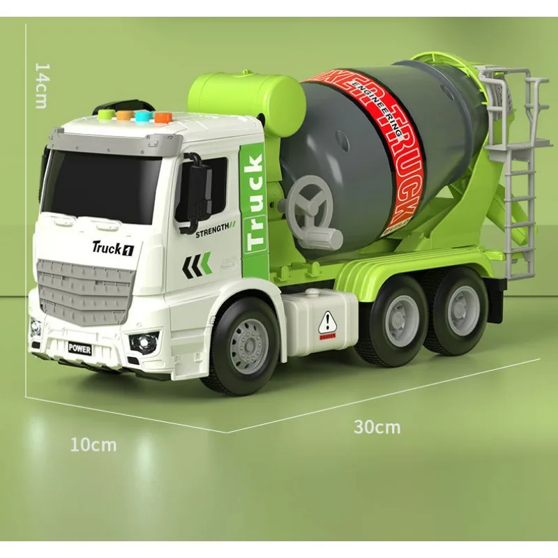 Simulation Inertial Engineering Truck Cement Mixing Discharge Acousto-optic Concrete Set Toy Car Toys for Kids