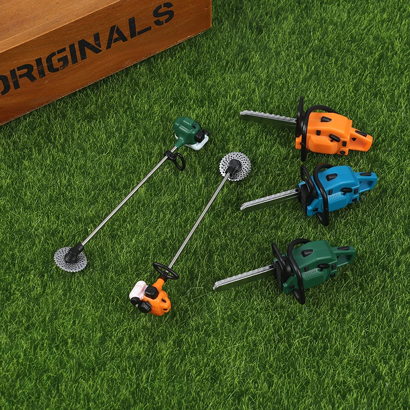 Simulation Saw 1:12 Dolls Houses Miniature Chain Saw