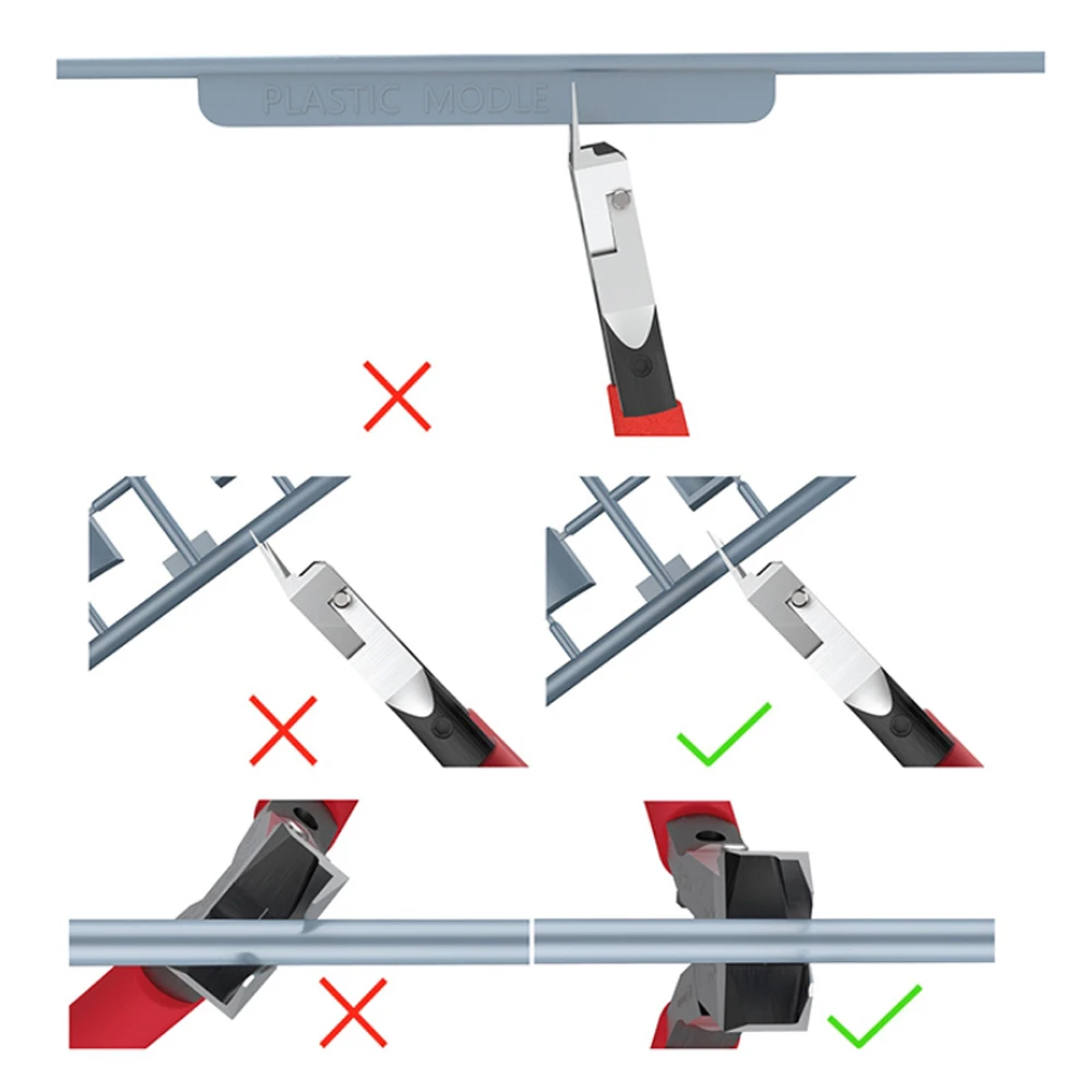 Single Blade Nipper 3.0 Hand Tools Pliers Multifunctional Bent Non-Scale for Electrical Parts Gundam Plastic Models
