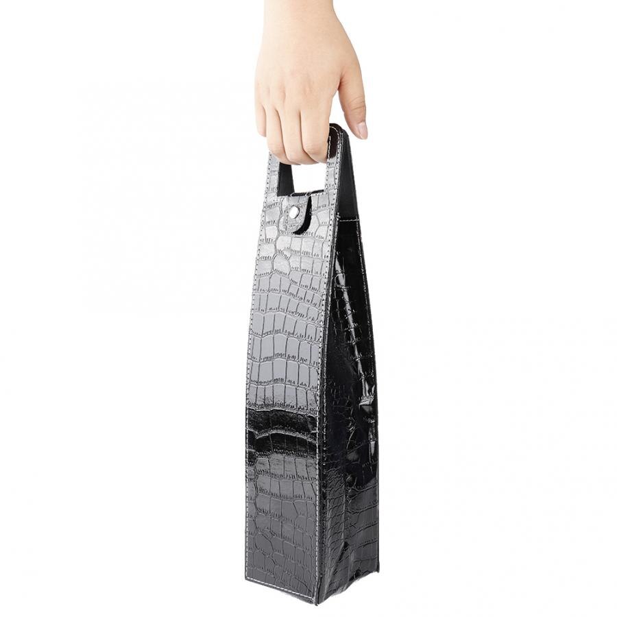 Single Bottle PU Leather Wine Bag Single Bottle PU Leather Wine Bag