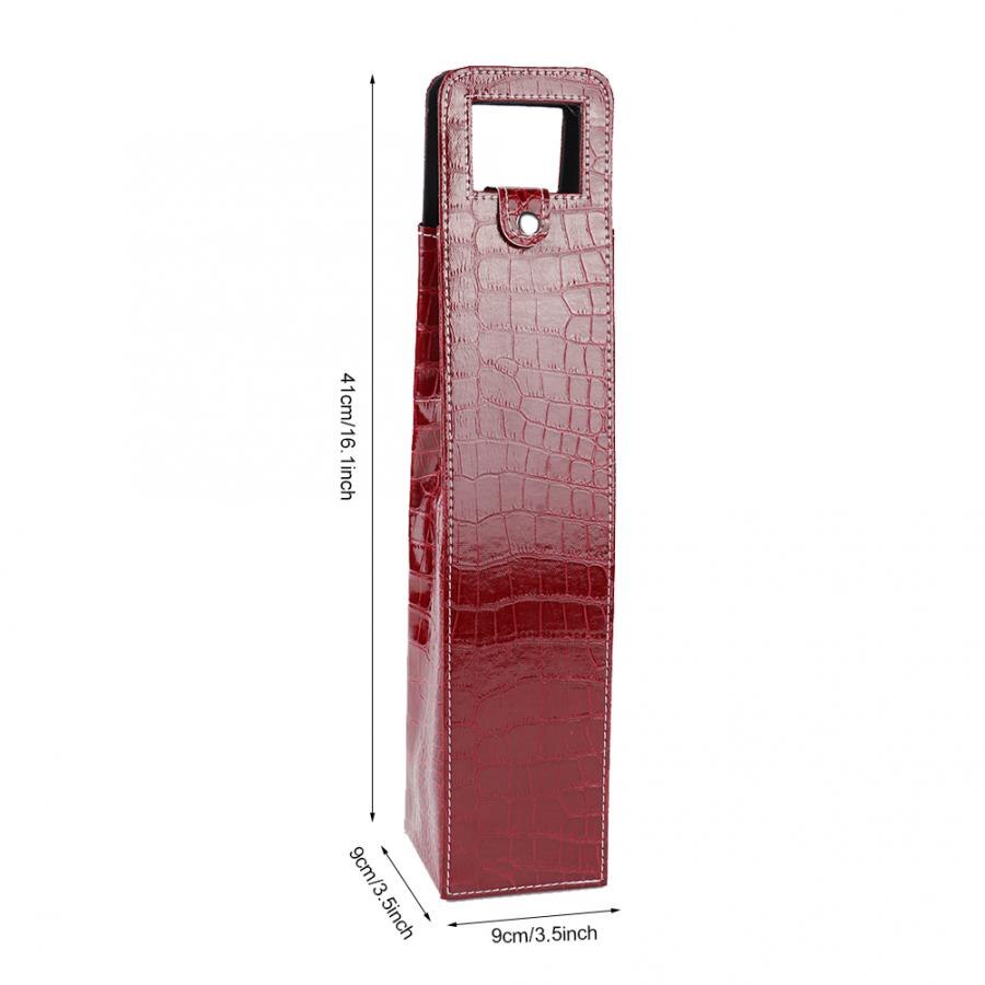 Single Bottle PU Leather Wine Bag Single Bottle PU Leather Wine Bag